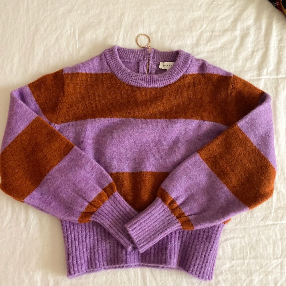 Bold Stripe Crewneck Sweater by TOPSHOP